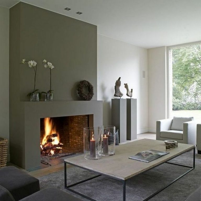 38 Beautiful Modern Fireplaces For Winter Design Ideas   BESTHOMISH