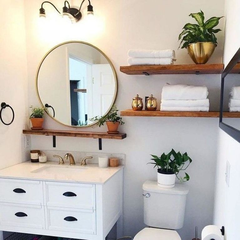 50 How To Decorate Your Small Bathroom More Comfortable And