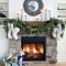 Marvelous Rustic Christmas Fireplace Mantel Decorating Ideas03
