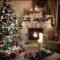 Marvelous Rustic Christmas Fireplace Mantel Decorating Ideas10