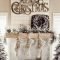 Marvelous Rustic Christmas Fireplace Mantel Decorating Ideas11