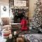 Marvelous Rustic Christmas Fireplace Mantel Decorating Ideas13