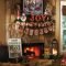 Marvelous Rustic Christmas Fireplace Mantel Decorating Ideas16