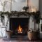 Marvelous Rustic Christmas Fireplace Mantel Decorating Ideas27