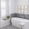 Best Gray And White Bathroom Ideas For27