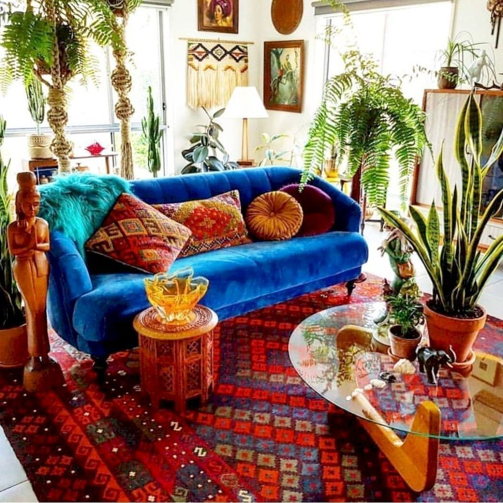 43 Awesome Bohemian Living Room Decor Ideas