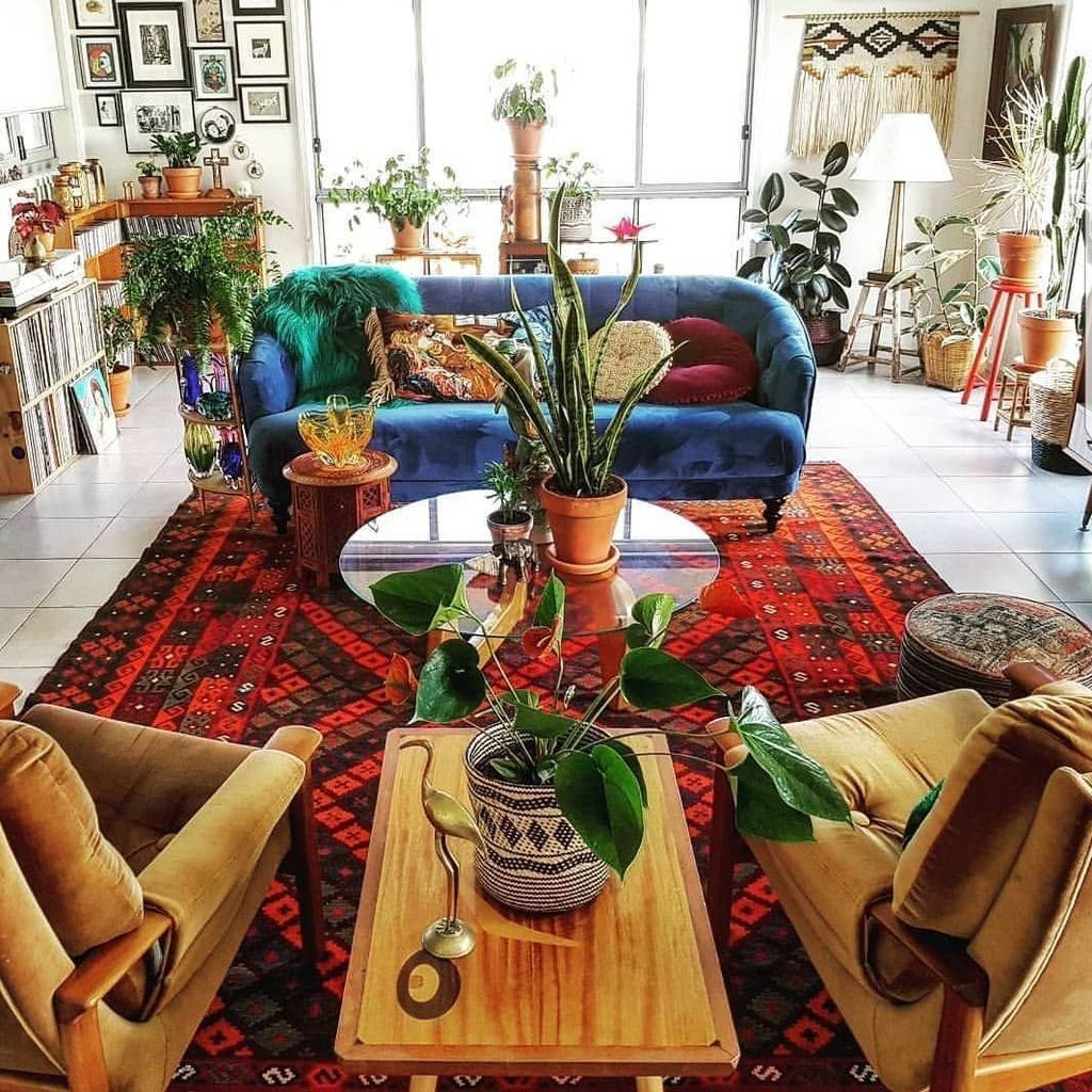 43 Awesome Bohemian Living Room Decor Ideas