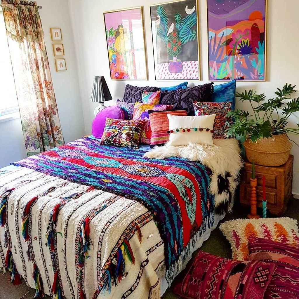 Cozy Diy Bohemian Bedroom Decor Ideas09