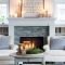 Cool Living Room Design Ideas With Fireplace To Keep You Warm This Winter25