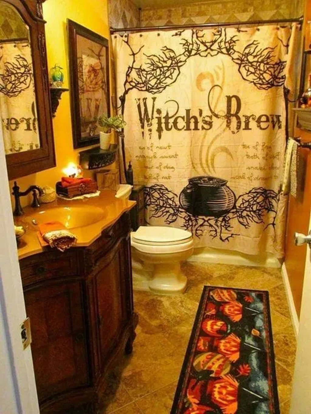Haunted Halloween Bathroom Decor for a Spine-Chilling Experience