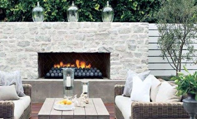 47 Relaxing Outdoor Fireplace Designs For Your Garden - BESTHOMISH