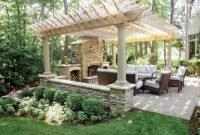 Relaxing Outdoor Fireplace Designs For Your Garden44