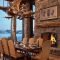 Warm Cozy Rustic Dining Room Designs For Your Cabin15