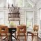 Warm Cozy Rustic Dining Room Designs For Your Cabin16