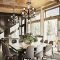 Warm Cozy Rustic Dining Room Designs For Your Cabin29