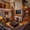 Warm Rustic Family Room Designs For The Winter26