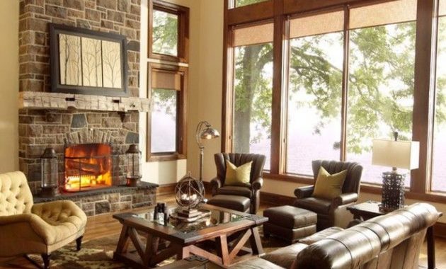 42 Warm Rustic Family Room Designs For The Winter - BESTHOMISH