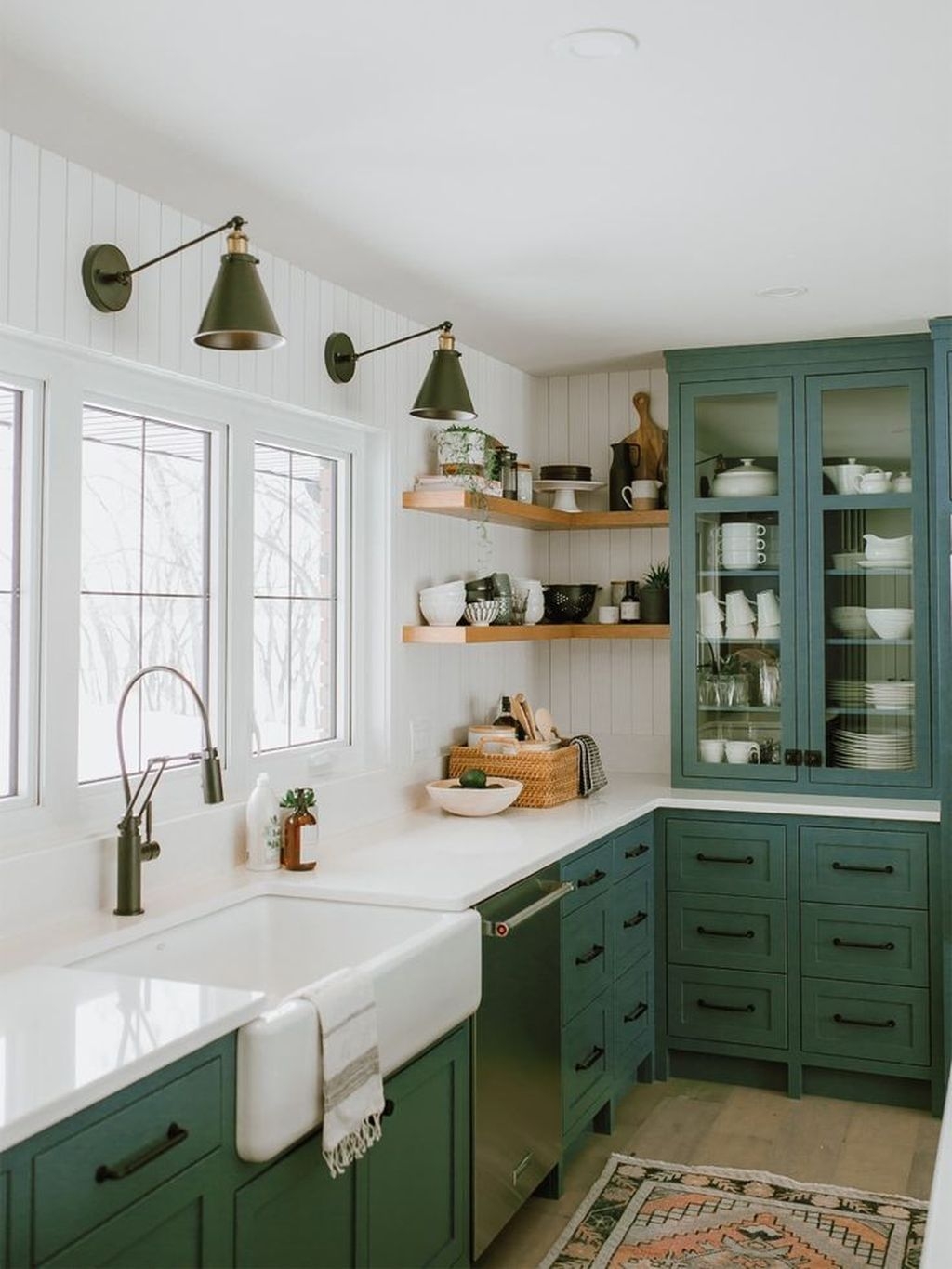 Beautiful And Cozy Green Kitchen Ideas02