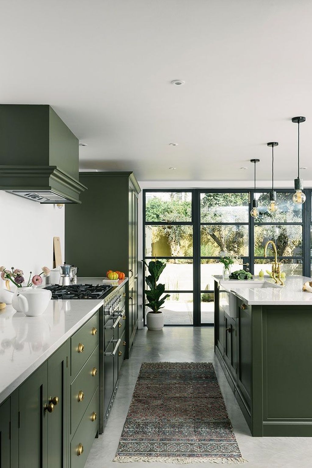 Beautiful And Cozy Green Kitchen Ideas25