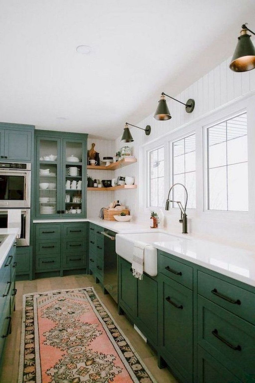 Beautiful And Cozy Green Kitchen Ideas28