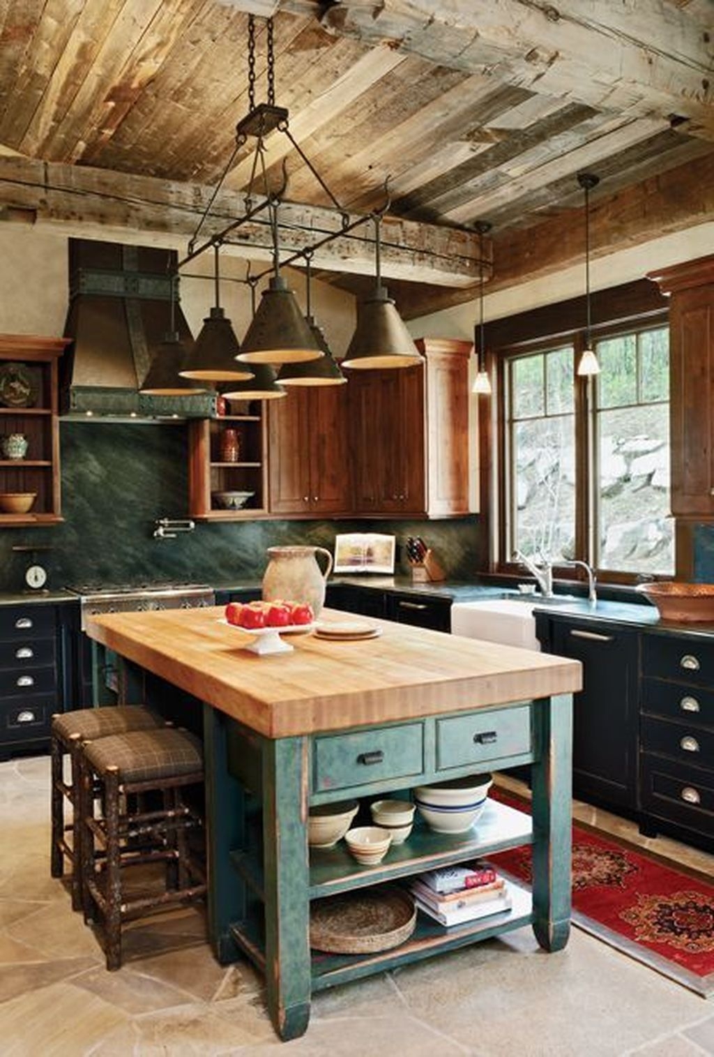 small rustic cabin kitchens