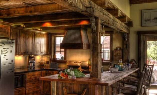 40 Warm Cozy Rustic Kitchen Designs For Your Cabin - BESTHOMISH