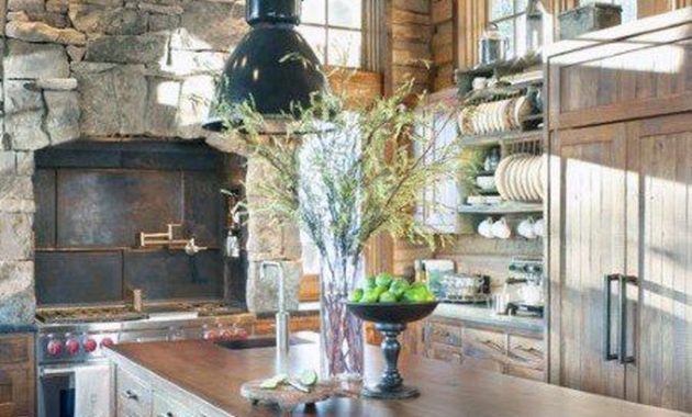 40 Warm Cozy Rustic Kitchen Designs For Your Cabin Besthomish 