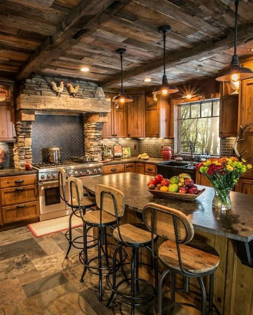 40 Warm Cozy Rustic Kitchen Designs For Your Cabin - BESTHOMISH