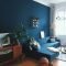 Cozy And Luxury Blue Living Room Ideas01