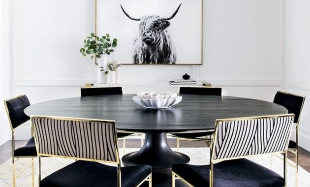 46 Luxurious Black And Gold Dining Room Ideas For Inspiration - BESTHOMISH