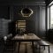 Luxurious Black And Gold Dining Room Ideas For Inspiration37