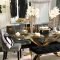 Luxurious Black And Gold Dining Room Ideas For Inspiration45