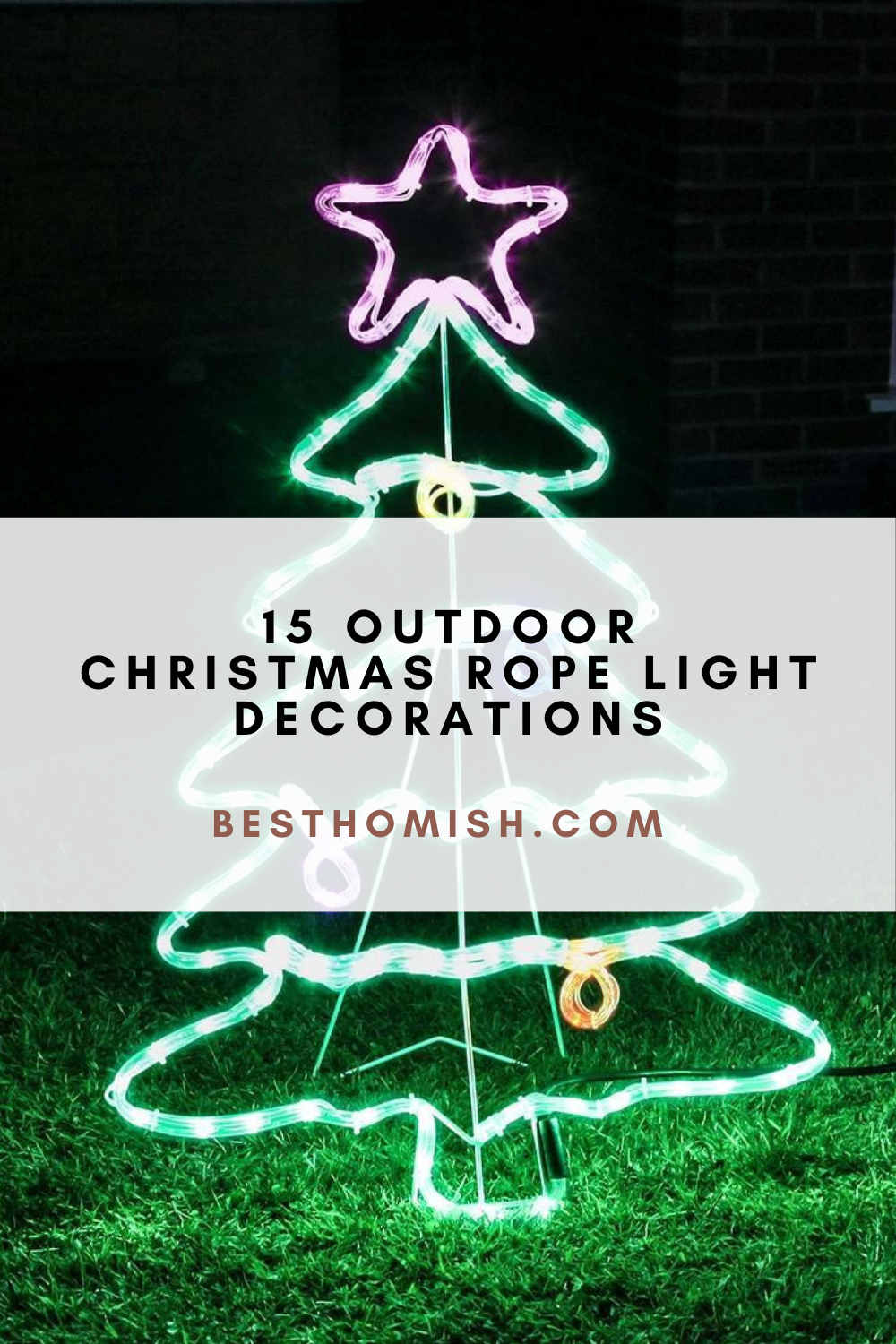 15 Outdoor Christmas Rope Light Decorations
