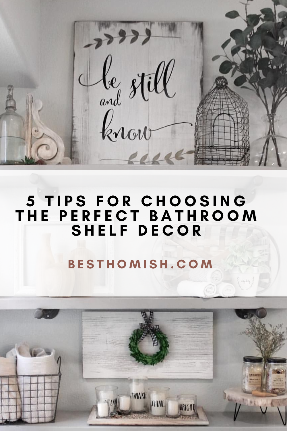 5 Tips for Choosing the Perfect Bathroom Shelf Decor