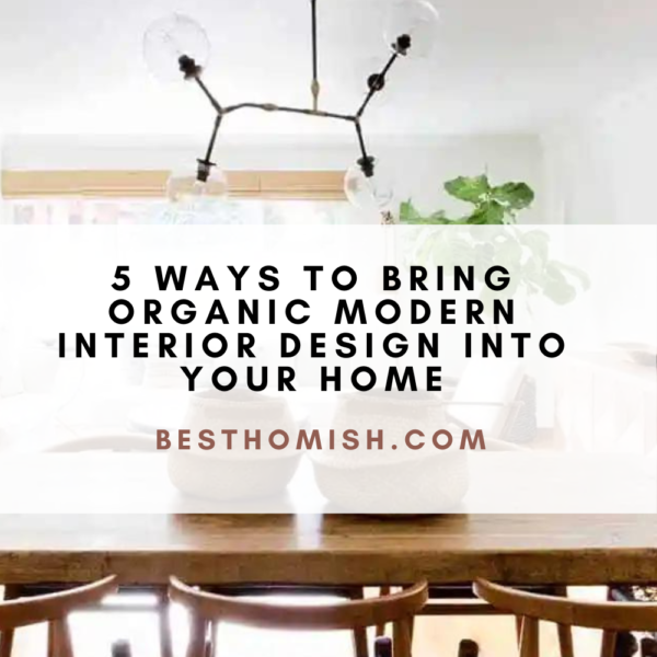 5 Ways to Bring Organic Modern Interior Design into Your Home
